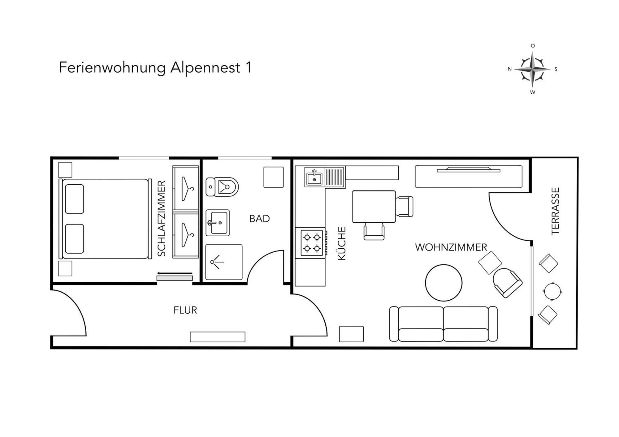 Apartment Alpentraum - Alpennest 1 Und Alpennest 2 Oberstdorf